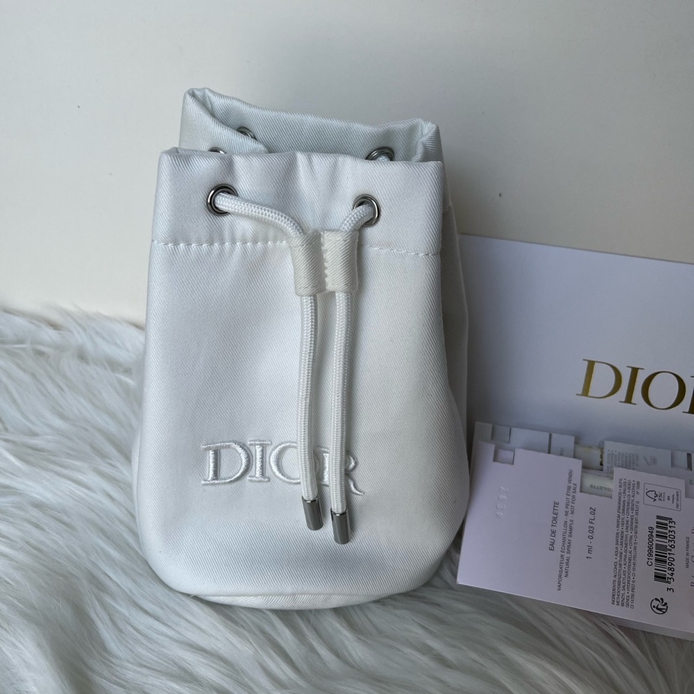 Dior White Drawstring pouch - Picture 2 of 2